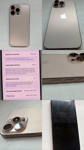 iPhone 16 Pro Max Dorado