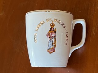 Taza conmemorativa Virgen de los Remedios (vintage