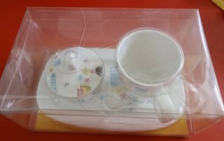 Juego de café porcelana flores