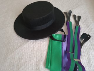 Traje Campero Niño Gris y Blanco