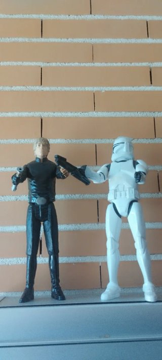 Figuras Star Wars Luke y Stormtrooper