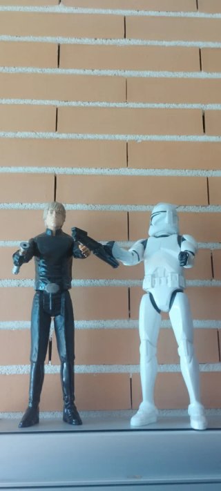 Figuras Star Wars Luke y Stormtrooper