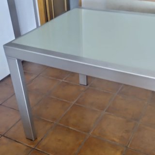 Mesa Comedor de hierro y cristal