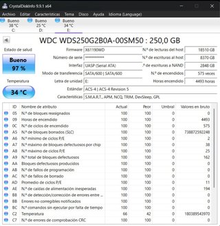 SSD 250GB Western Digital Blue