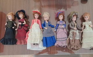 Muñecas de porcelana vintage