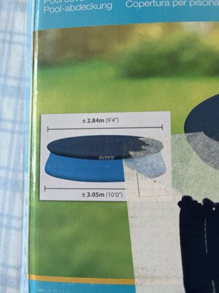 Tapa Piscina Intex Krystal Clear 2.84m