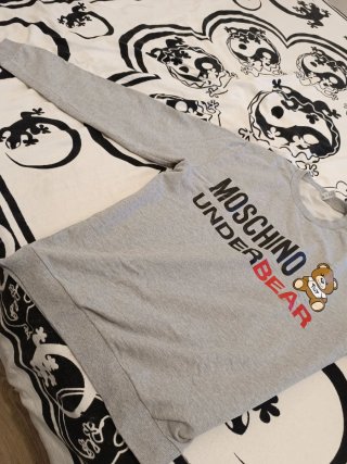 Felpa Moschino Uomo Grigia in ottime condizioni