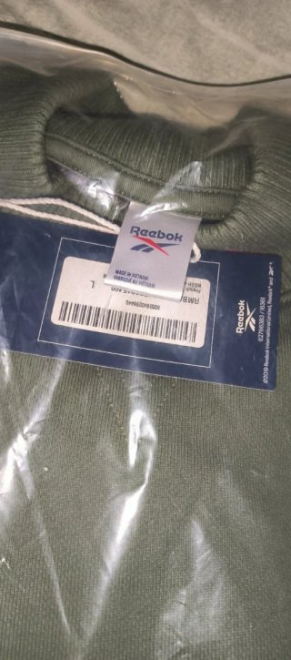 Sudadera Reebok French Terry Crewneck Verde