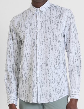 Camicia Antony Morato L colore bianco/verde agave