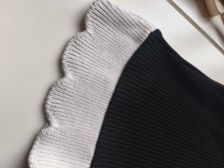 Conjunto punto Zara negro y blanco