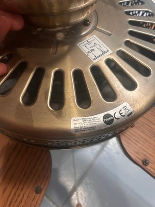 Ventilador de techo con lámpara