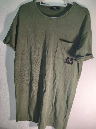 Vestido Bershka verde militar