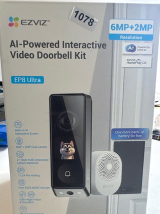 EZVIZ 6MP+2MP EP8 Ultra Wireless Doorbell Outdoor