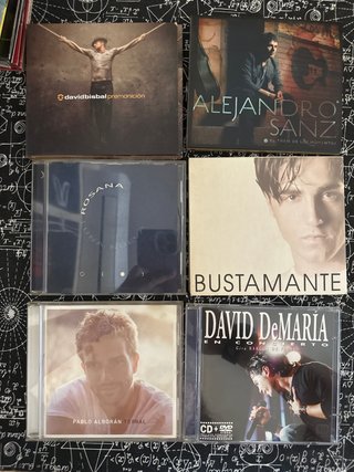 Lote 6 CDs Pop Español: Bisbal, Sanz, Bustamante