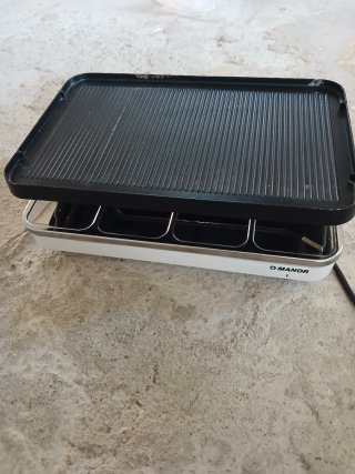 Raclette e griglia elettrica Manor 37x24cm