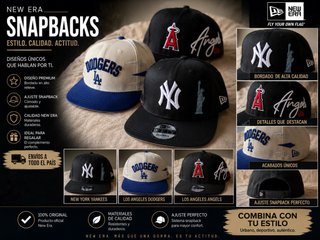 Gorra New Era Snapback Beige y Negra