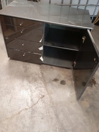 Mueble de oficina metálico gris