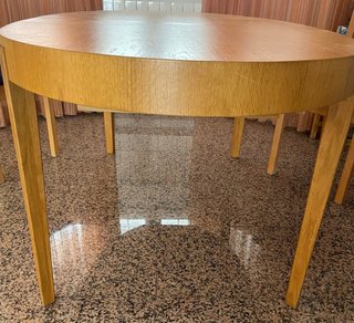 Mesa de comedor extensible chapa roble