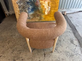 Sillón Estilo Escandinavo Beige y Marrón