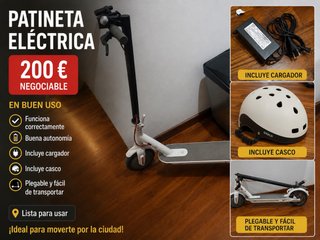 Patinete Eléctrico 200€ Negociable