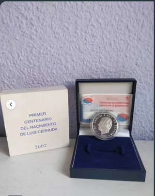 INTERCAMBIO Monedas 10 euros Luis Cernuda 2002