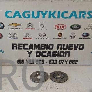 JUEGO 2 DISCOS DE FRENO DELANTERO PEUGEOT 406