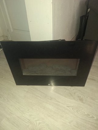 Chimenea Eléctrica Negra