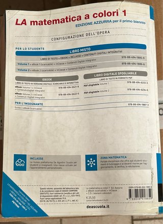 La matematica a colori 1