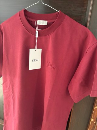 T-shirt Dior rossa bordeaux
