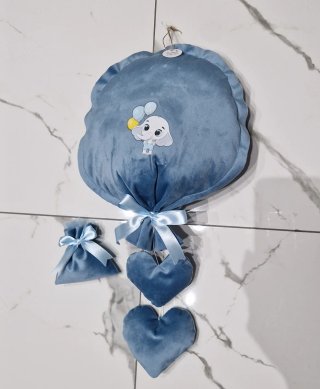 Palloncino nascita azzurro