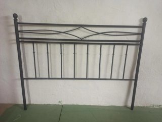 Cabecero de forja negro