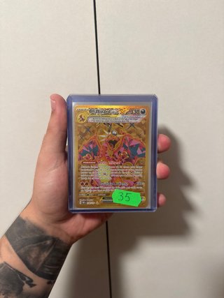 Charizard EX Dorado Llamas Obsidianas Español