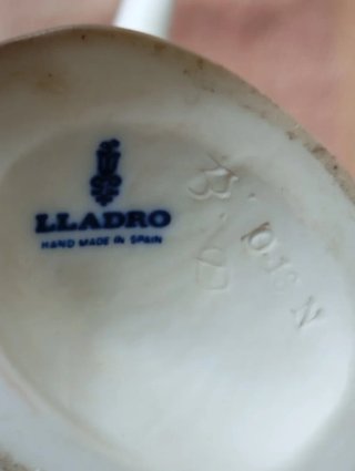 Pareja figuras ocas gansos porcelana Lladró vintag