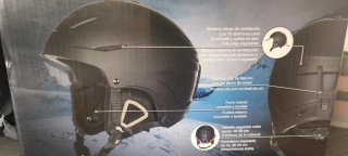 Casco esquí y snowboard negro talla S/M