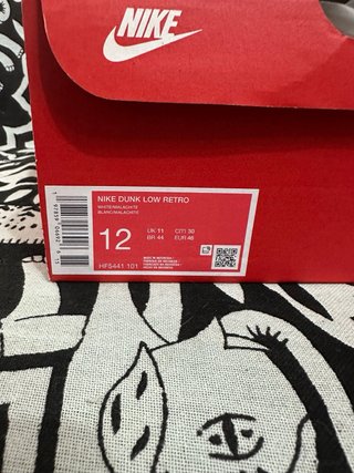 Nike Dunk Low Bianche e Verdi Tg 46