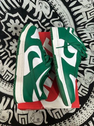 Nike Dunk Low Bianche e Verdi Tg 46