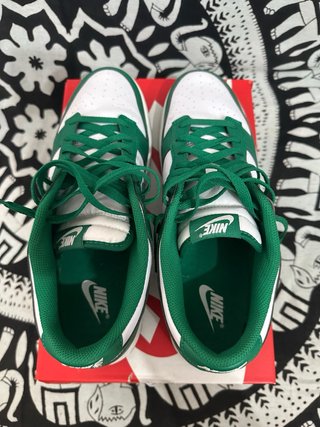 Nike Dunk Low Bianche e Verdi Tg 46