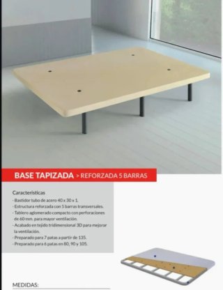 Canapés,colchónes,somieres,base, cabezales,mesitas