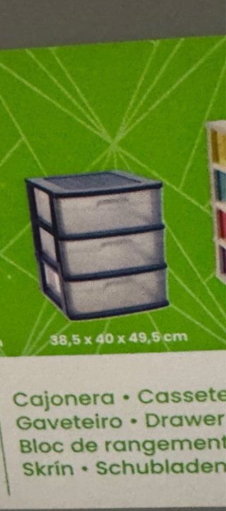Cajonera de plástico