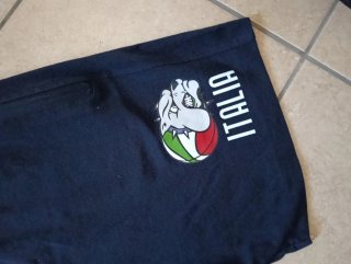 Pantaloncini neri Italia con stampa