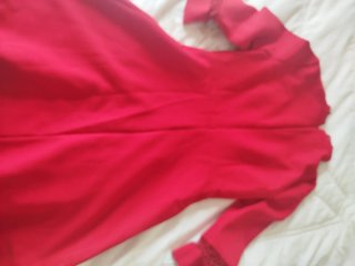 Vestido Zara rojo corto talla M