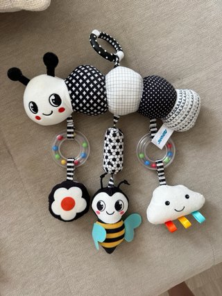 Gimnasio bebé + sonajero + doudou