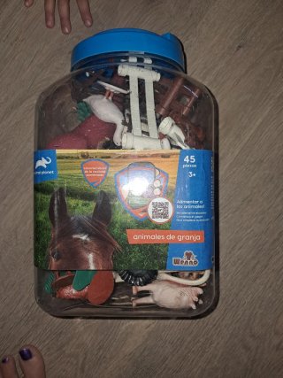 Lote animales de granja de plástico