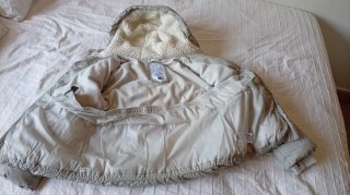 Giacchetto imbottito grigio per bambina
