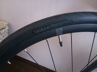 Bicicleta Triban RC500 convertida a RC520