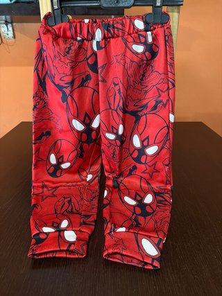 Pantaloni bambino Spiderman rossi