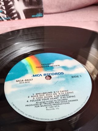 TRIUMPH thunder Seven 1984 LP vinilo ed. USA