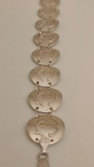 Pulsera Plata Ley 925 Circulares