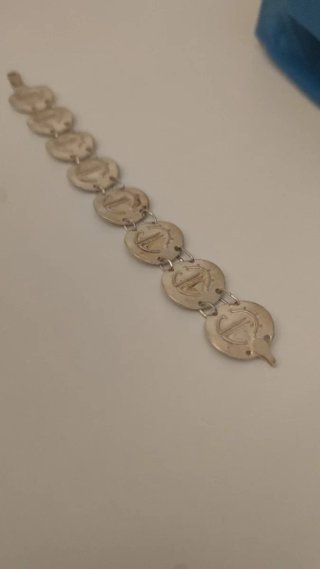 Pulsera Plata Ley 925 Circulares