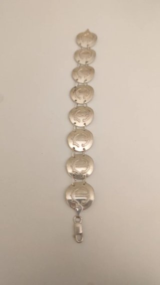 Pulsera Plata Ley 925 Circulares